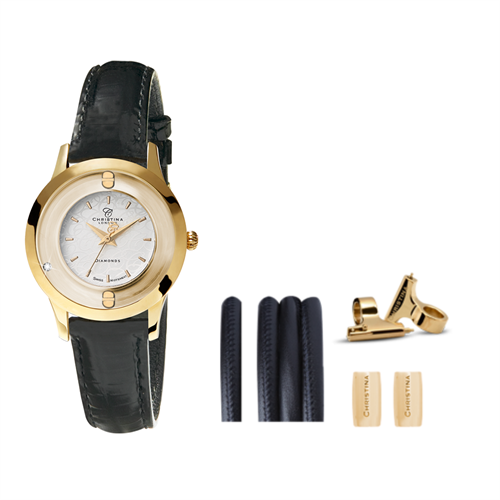 Collect ur + Watch Cord Set 32 mm- Guldfarvet Kampange 